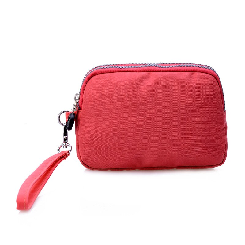 mini coin purse female clutch purse wallet wristlet bags for women waterproof nylon fabric handbag small packet sac
