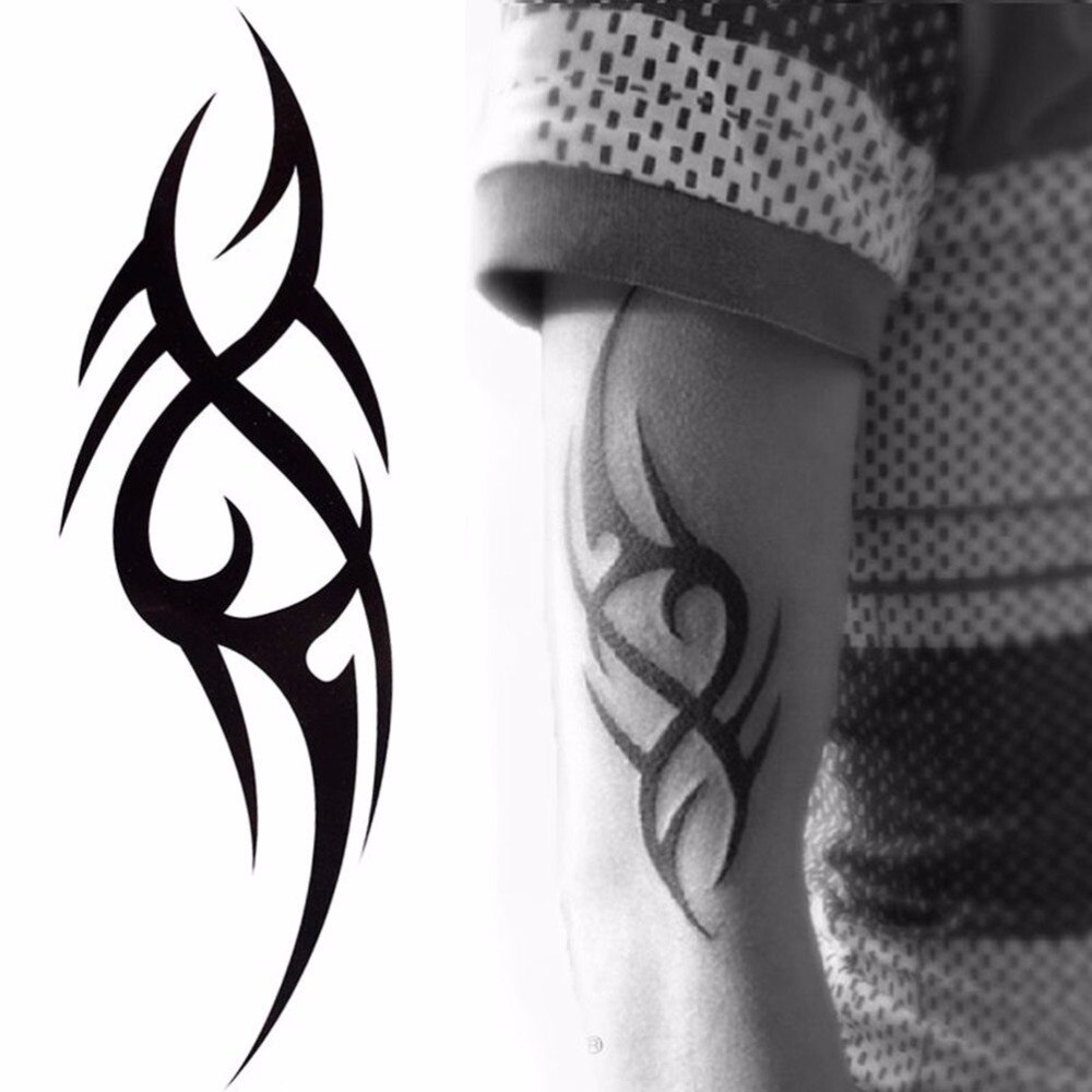 Mannen 3D Grote Tijdelijke Tattoo Waterdicht Tattoo Mouwen Voor Mannen Conversie Van Tattoos Overdraagbare Nep Tatoeëren Flash Stickers