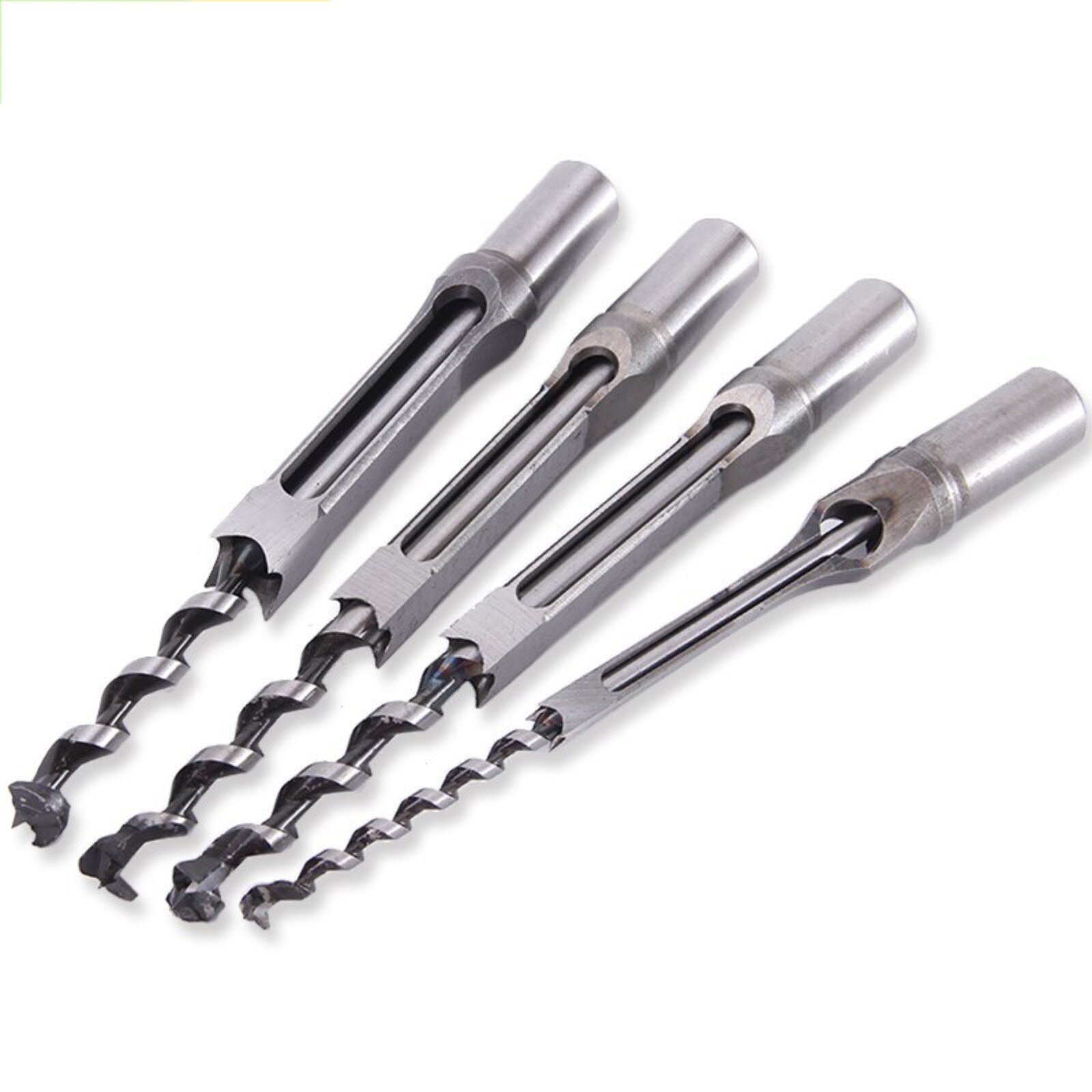 40# Drill Bits Woodworking Drill Tools Kit Set Square Auger Mortising Chisel Drill Set Square Hole Extended Saw