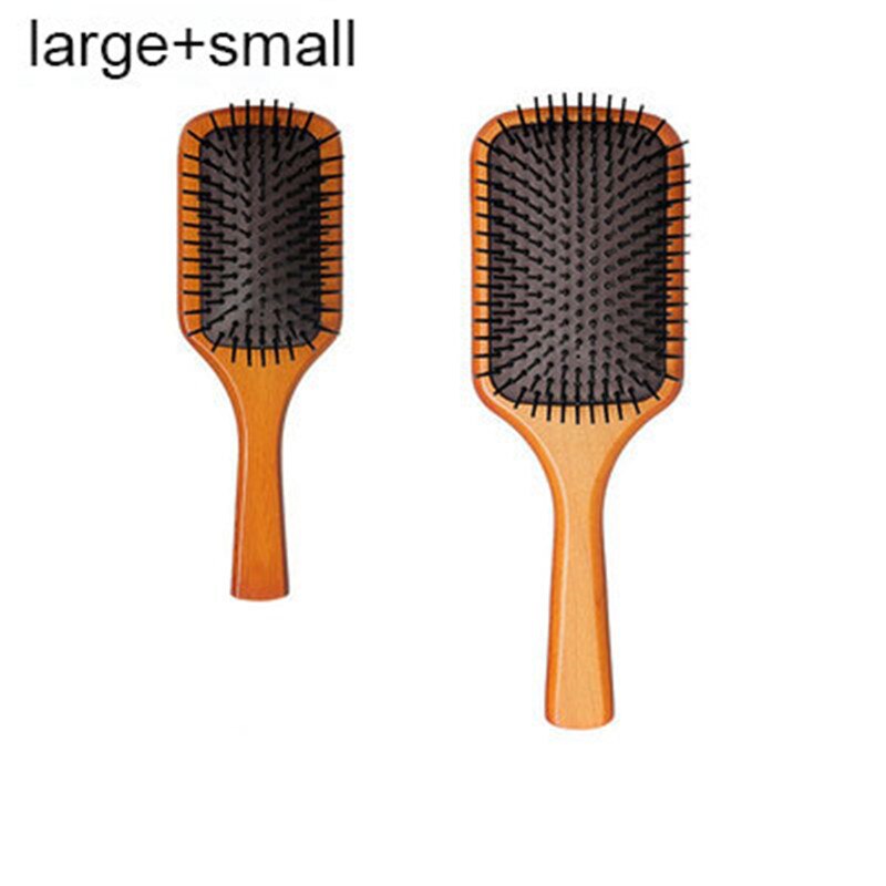 For aveda massasje kam gassbag antistatisk hår luftpute tre hårbørste våt krøllete løs hår børste frisør styling: Stor liten