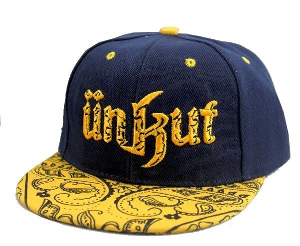 [DINGDNSHOW] Baseball Cap Snapbacks Hat Children Acrylic Hip Hop Cap Letters UNKUT Flat Cap for Boy and Girl: navy kid