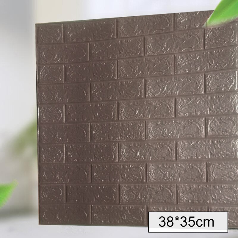 3D Stickers muraux Imitation brique chambre décor étanche auto-adhésif papier peint pour salon cuisine TV toile de fond décor: G307924