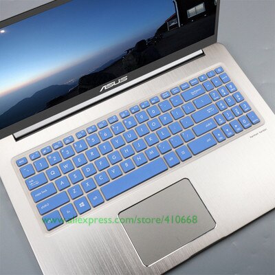 15.6 inch Laptop Keyboard Cover Skin For Asus VivoBook Pro 15 N580 N580G N580GD N580VD M580VD M580 NX580VD YX570ZD YX570ud YX570: Blue