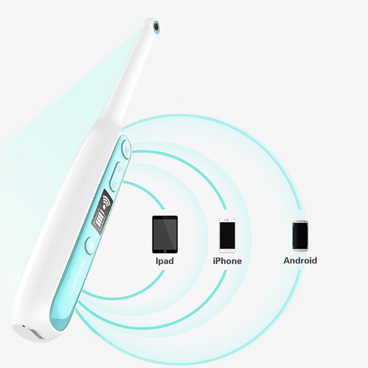 Wifi Draadloze Tandheelkundige Camera Hd Intraoral Endoscoop Met 8 Led Verlichting Inspectie Voor Tandarts Oral Real-Time Video Tandheelkundige gereedschap