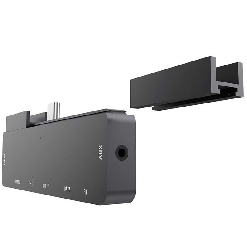 Usb C Hub 4K Hdmi Adapter Met USB-C Pd Tf Sd Usb 3.0 3.5Mm Jack Port Usb type C Dock Voor Ipad Pro Pro/Air