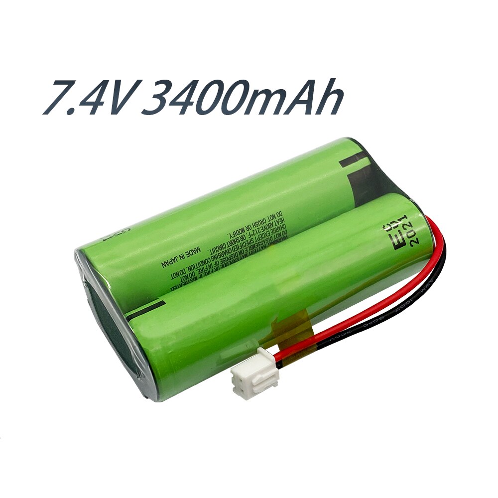 18650 3400 lithium-ionen-akkus 7.4v 18650 li- ionen-akkus mit kabeln und jst - -xh 2- stecker