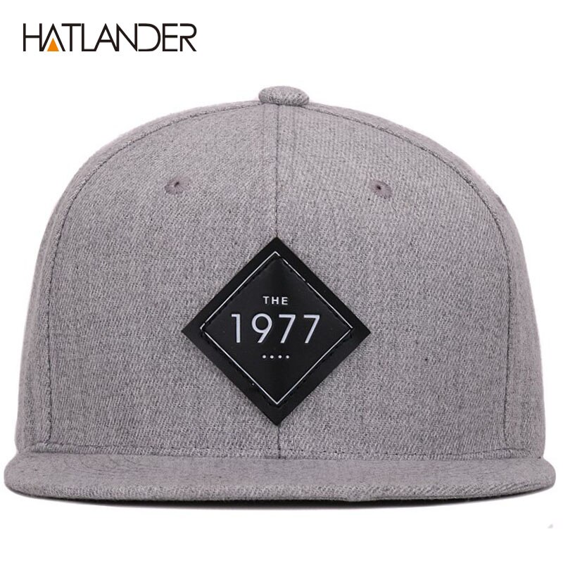 [HATLANDER] Vintage 1977 cool plat bill casquette de baseball femmes hommes gorras planas snapbacks chapeau de camionneur en plein air hip-hop snapback casquettes