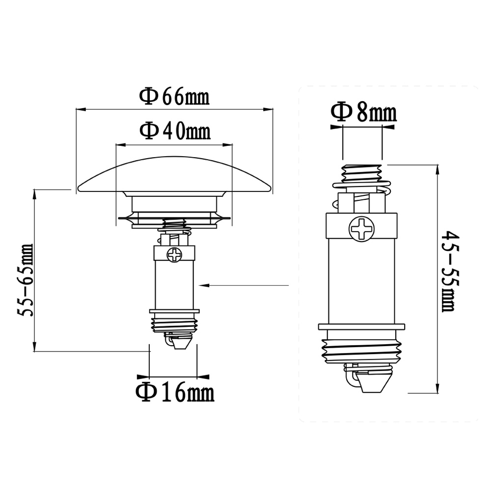 Talea Washbasin Ceramic Stopper Pop Up