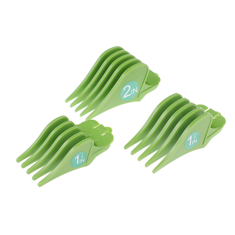 3 stuks grote trimmers met 32/38/51mm opzetkammen en snijgeleiders: Bordeauxrood