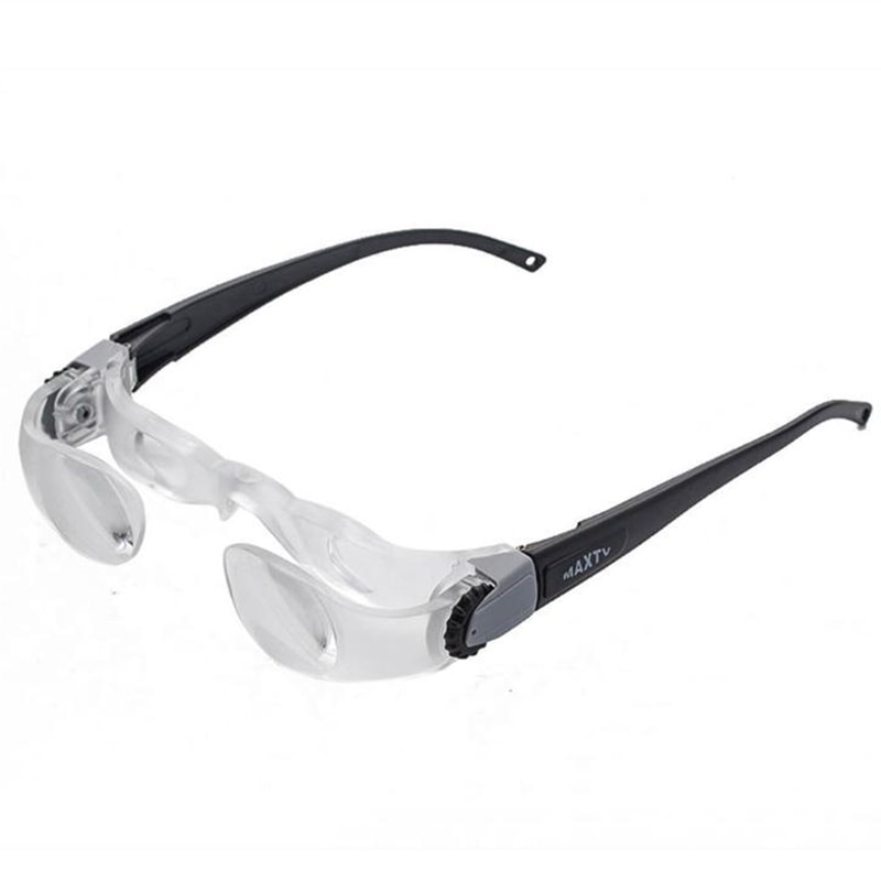 Lentes ajustables de grado presbicia gafas de lectura 2,1 veces 0 ~ 300 miopes lupa de anteojos lupa telescopio de pesca lupa