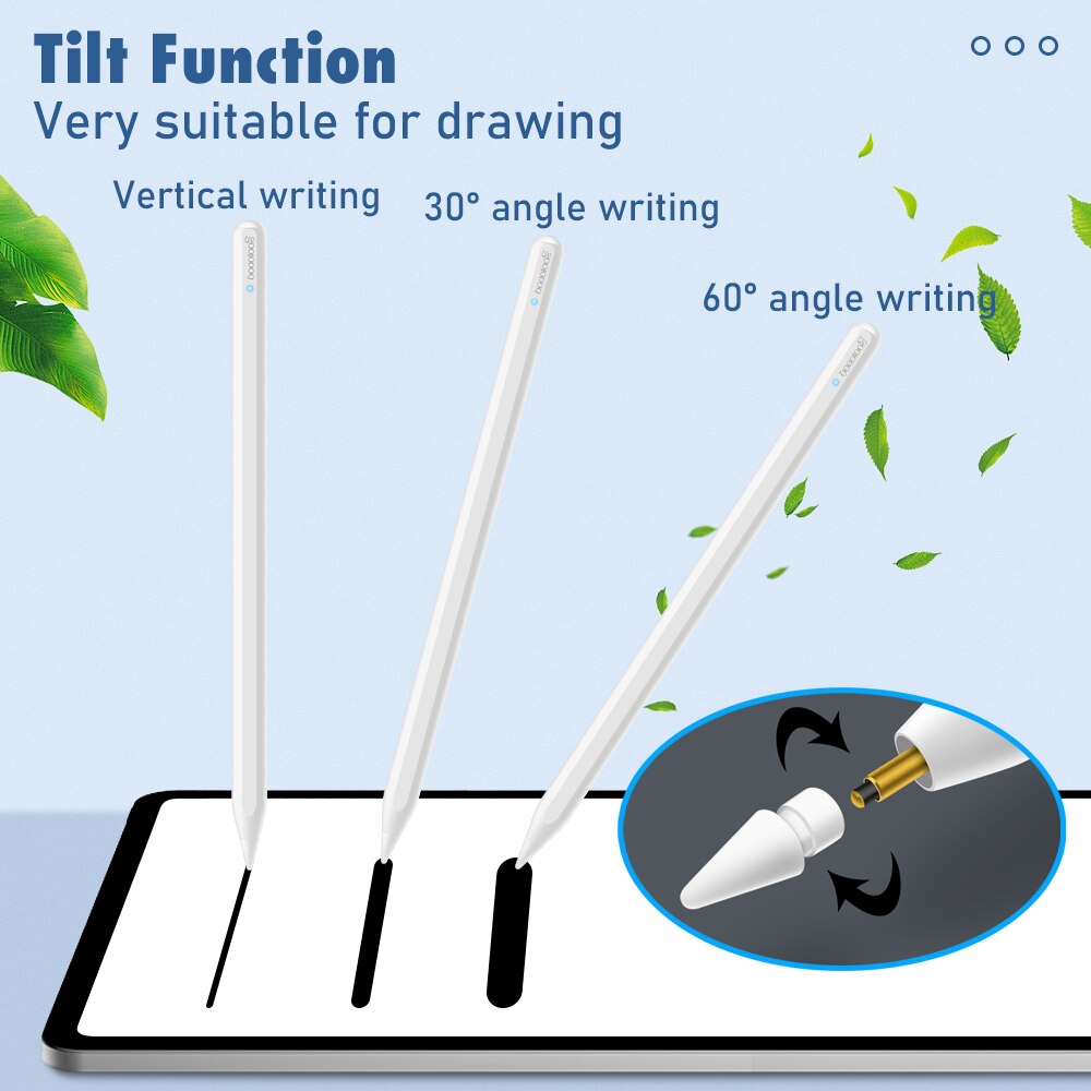 For iPad Pencil with Palm Rejection Tilt, GOOJODOQ 12th Gen Pen for Apple Pencil 2 1 iPad Air 5 2022 - for Apple Pen Stylus