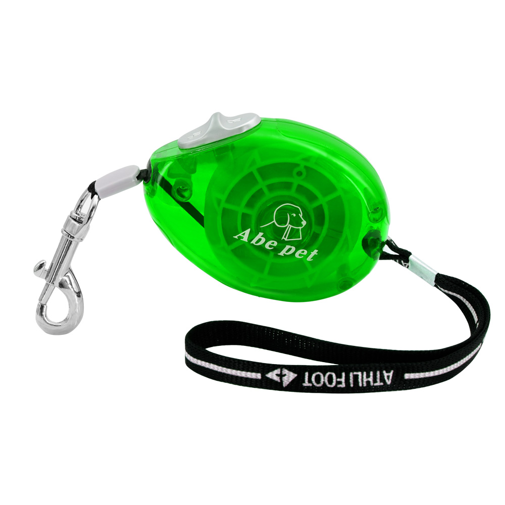 3M Retractable Small Dog Leash Automatic Dog Cat Leash Belt Extending Pet Lead for Small Dogs Puppy Collar Harness Accessories: green