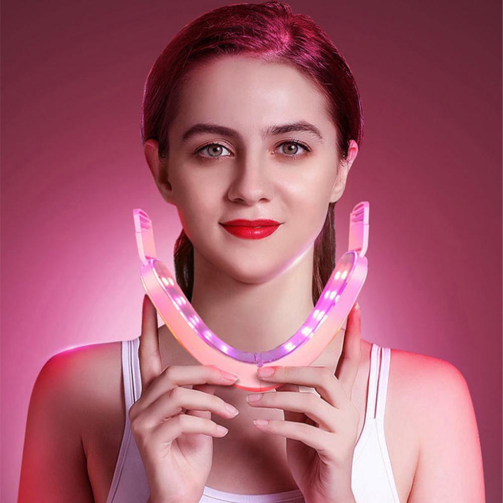 Lifting Device Led Photon Therapy Slimming Double Vibration Ems Chin Massager Massager Lift Cheek Face V-shap V9e8