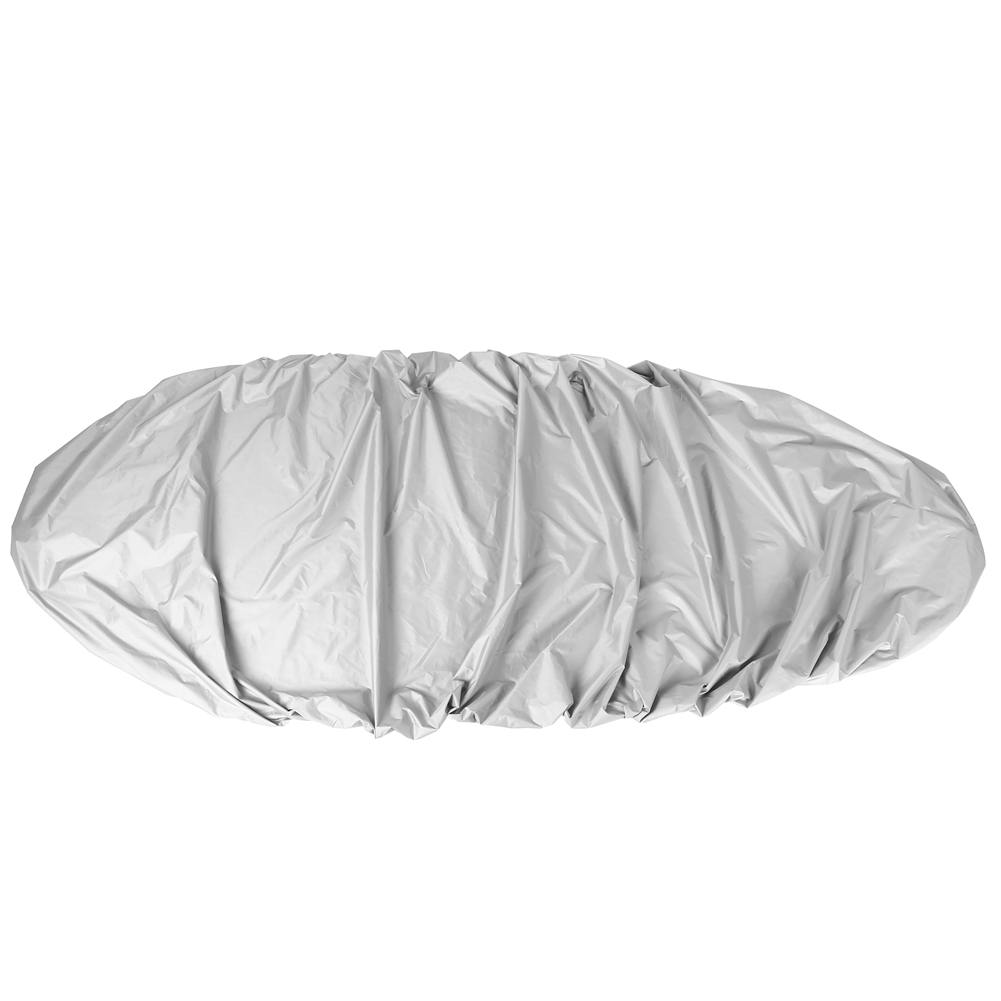 Copertura per Kayak copertura per barca impermeabile con protezione UV copertura per Kayak in poliestere copertura per Kayak da 4.5m copertura per Kayak da 3.6-4m antipolvere: Grigio chiaro