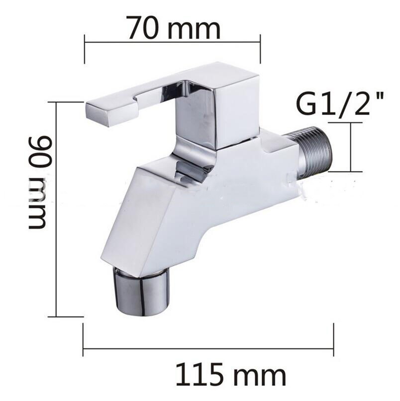 Grifo de cocina de aleación de Zinc G1/2, grifería de agua fría única para lavabo, fregona creativa para piscina, grifo para balcón