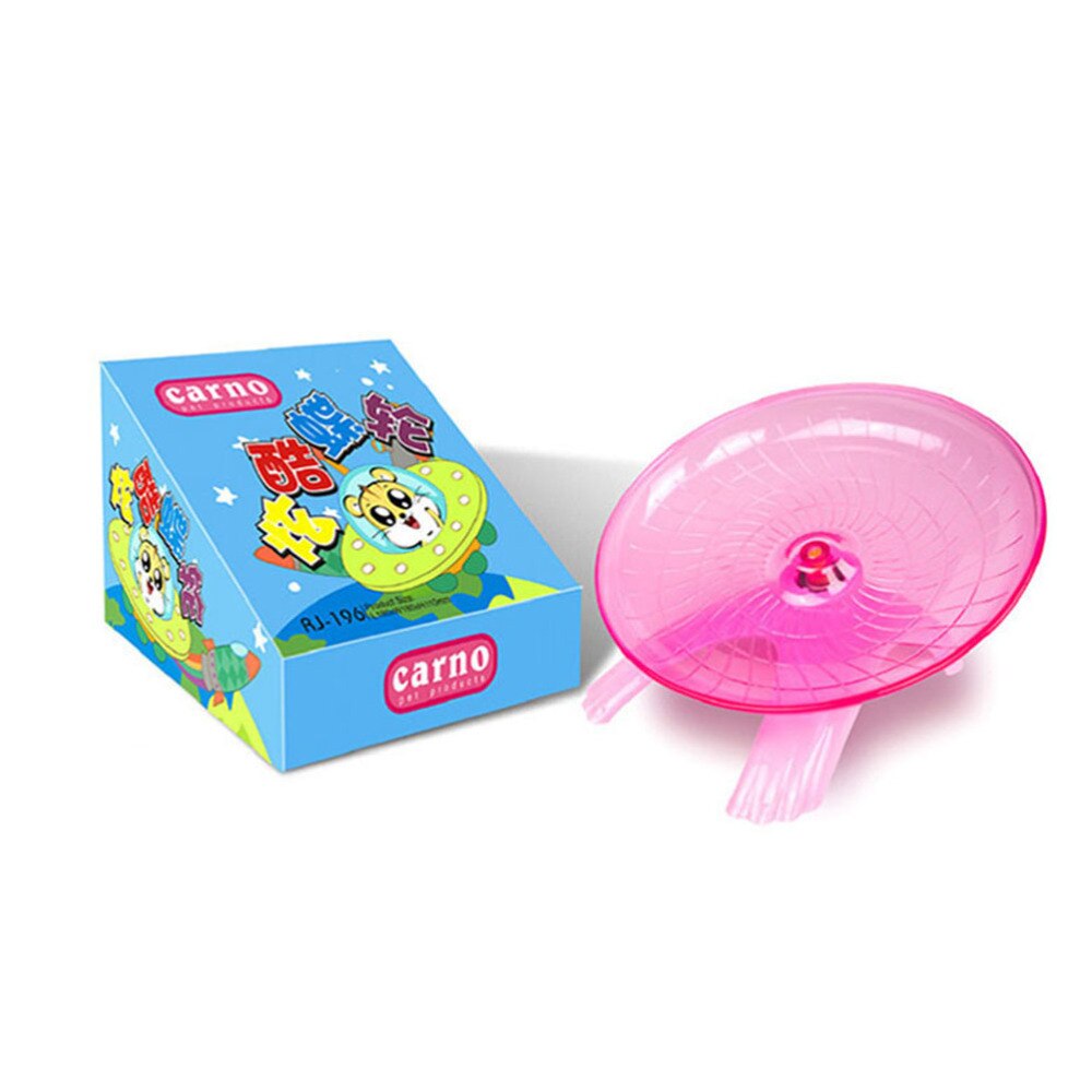 Silent Spinner Non Slip Run Disc for Hamsters Hedgehogs Small Pets Exercise Wheel (Blue)