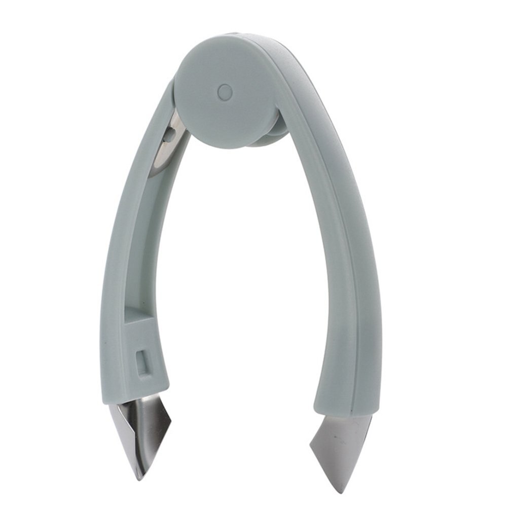 Pinzas de piña de 12x4,6 cm, pinzas para pelar, cuchillo de fruta, punzón de núcleo, pinzas para excavación ocular para fresa, tomate, piña, novedad: blue
