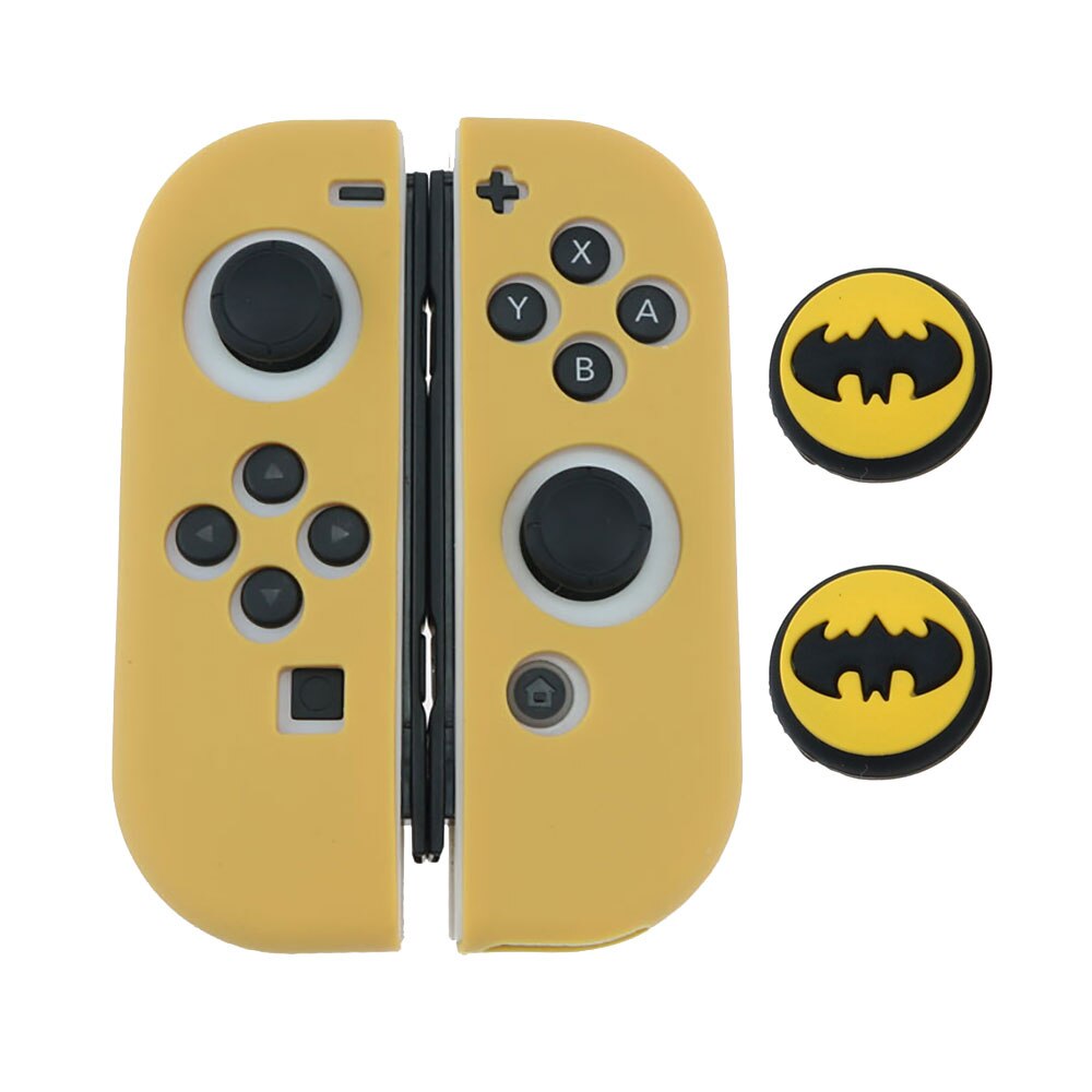 JCD for Nintend Switch Joycon Cover Solft Silicone Case with Thumbstick caps for Nintendo Switch Controller Grip Joy-con Cover: N