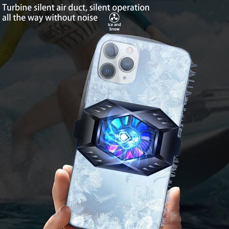 CellPhone Cooler Semiconductor Heatsink Phone Radiator for Android Phones Play Games Lives Watch Videos Black White