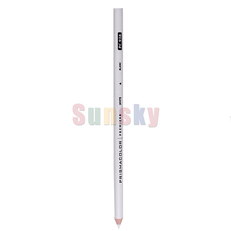 USA Sanford Prismacolor PC935 PC938 white black single color pencil oily Paint pencil 4.0MM soft big core Artist oil pencil set: PC938 1PC