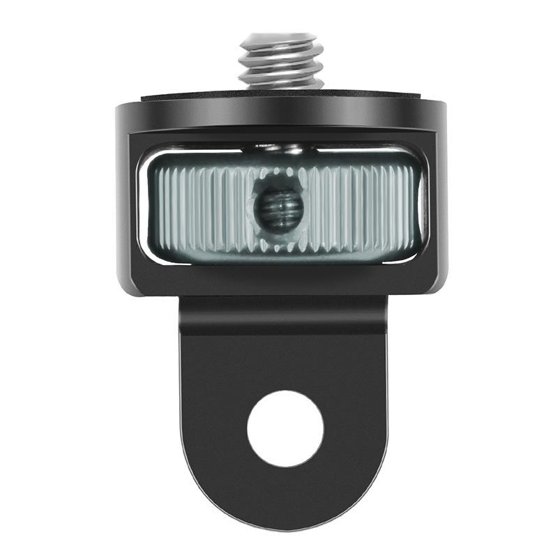 Adaptador de trípode convertidor de tornillo de 1/4 "para Gopro 13 12 11 10 9 8 Insta360 X4 X3 DJI Action 4 5Pro accesorios de montaje de monopié de cámara: Color verde
