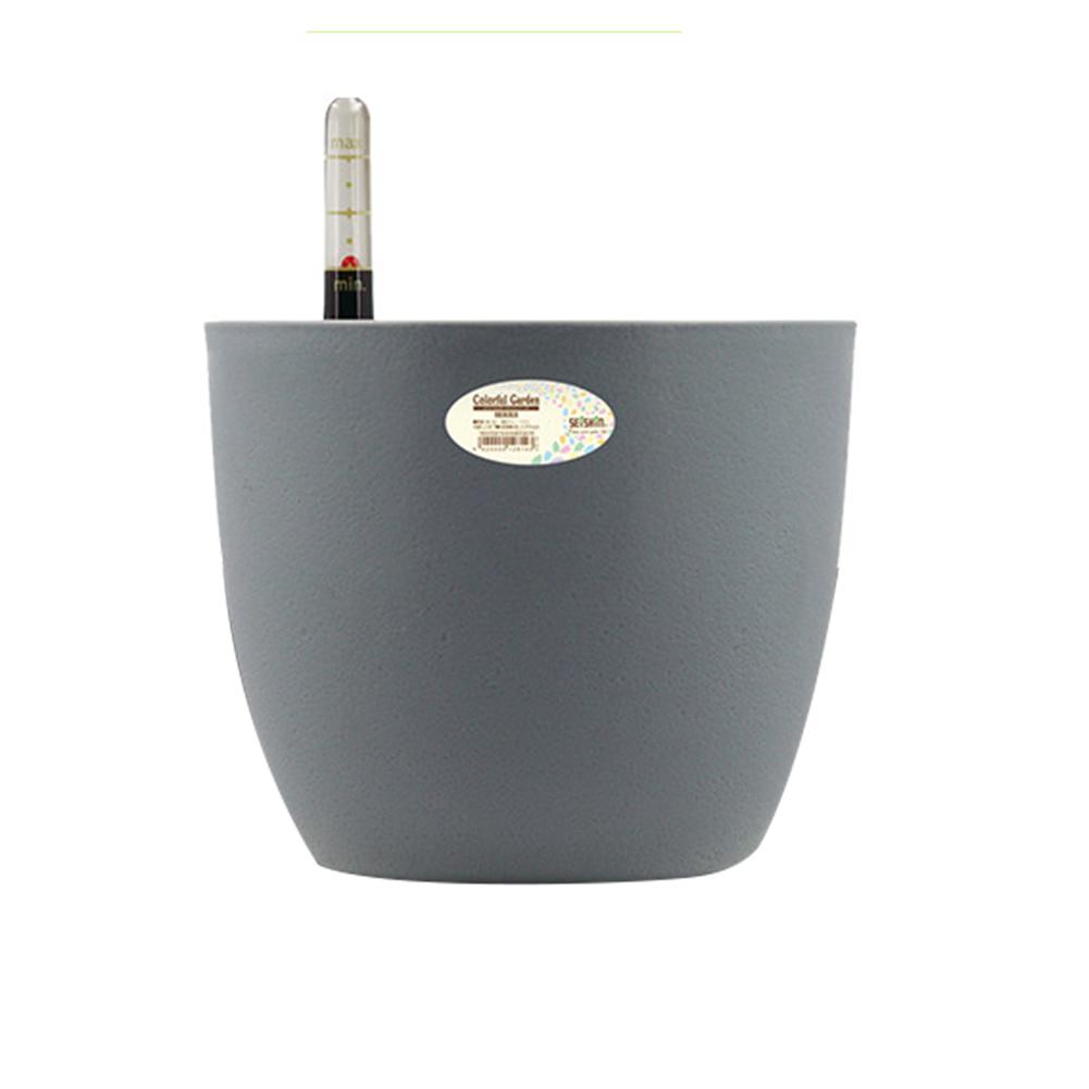 Auto Irrigate Flower Vase Automatic Watering Planter Lazy Planting Automatic Watering Flower Pot Absorbing Irrigation Flower Pot: Light Grey