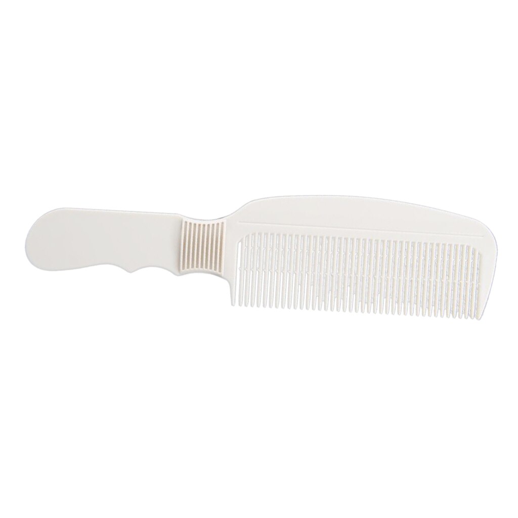Peine de plástico para cortar el pelo, utensilio plano, de diente fino, pelo graso, peine de peinado