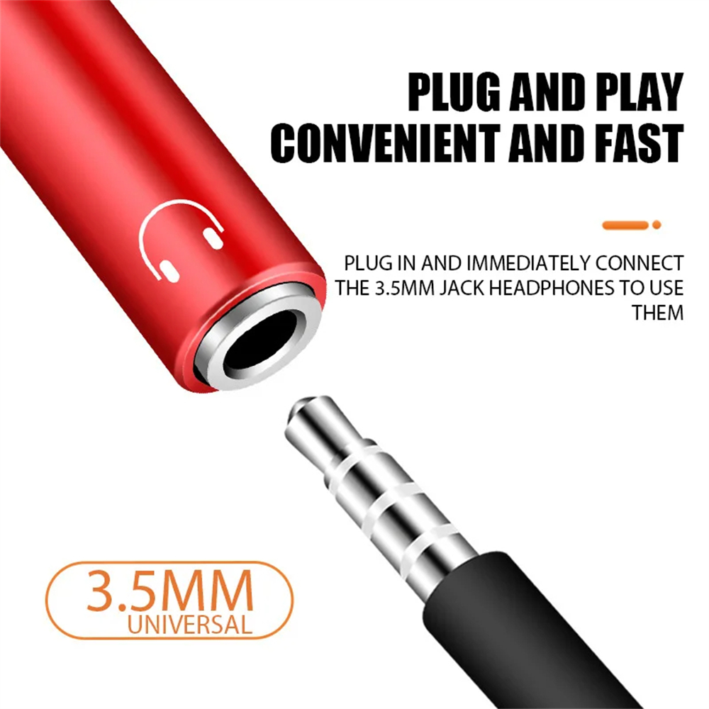 Nbili 2 in1 USBC do 3.5mm gniazdo słuchawkowe typu C PD 60W ładowanie Audio Aux adapter do iPhone 15 iPad Pro Samsung S24 Xiaomi Huawei