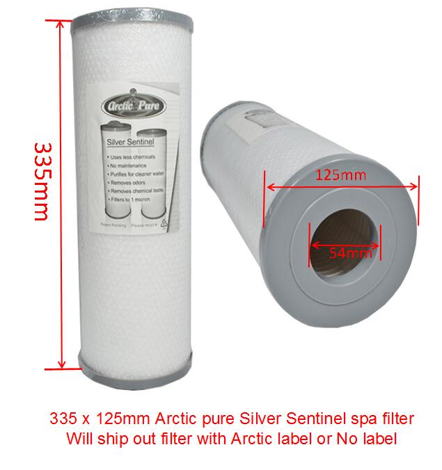 internett kjendis 33.5cm x 12.5cm spa smelteblåst filter med 5.5cm skrog passer kinesisk oss australia filterbytte