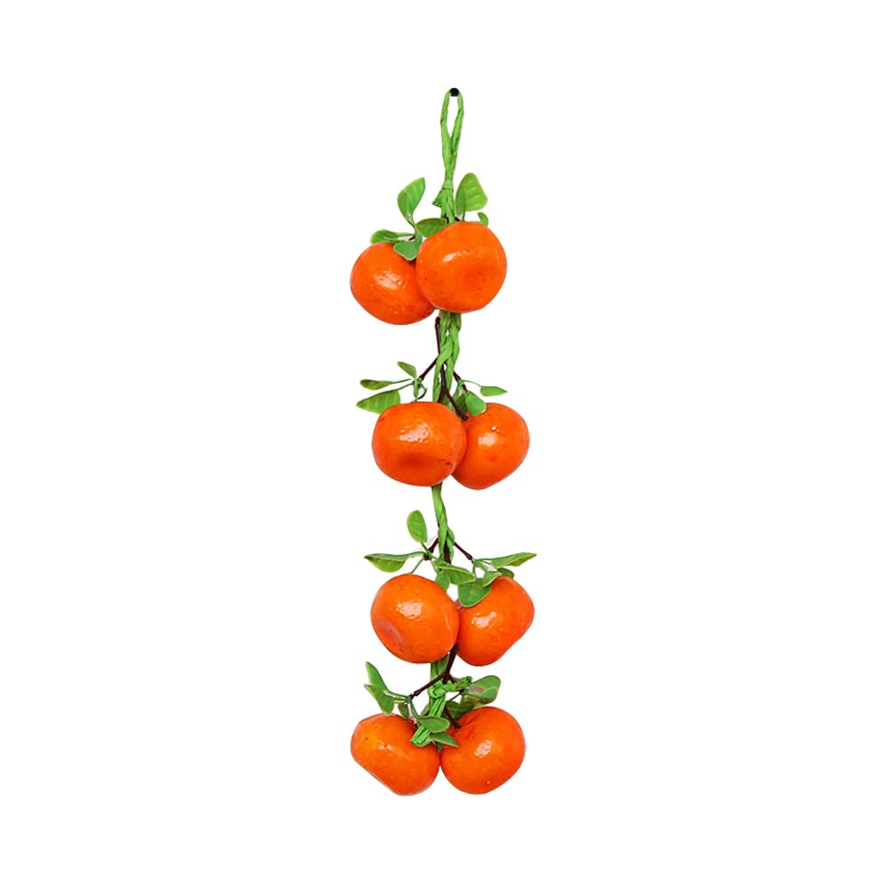 Décoration artificielle en Fruits citron banane pêche | Orange mangue grenade pour maison Restaurant jardin Simulation de plantes: Orange 