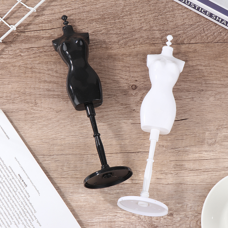 Soporte de maniquí en miniatura para casa de muñecas, colgador de abrigo, soporte de falda, modelo humanoide de juguete, forma de exhibición de vestido de plástico, 1:6