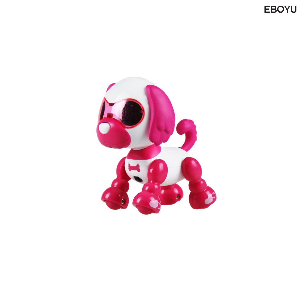 EBOYU Nette Clever Hund UInteractive Clever Welpen Roboter Hund Mit LED Augen Klang Aufnahme Singen Schlaf Nettes Spielzeug