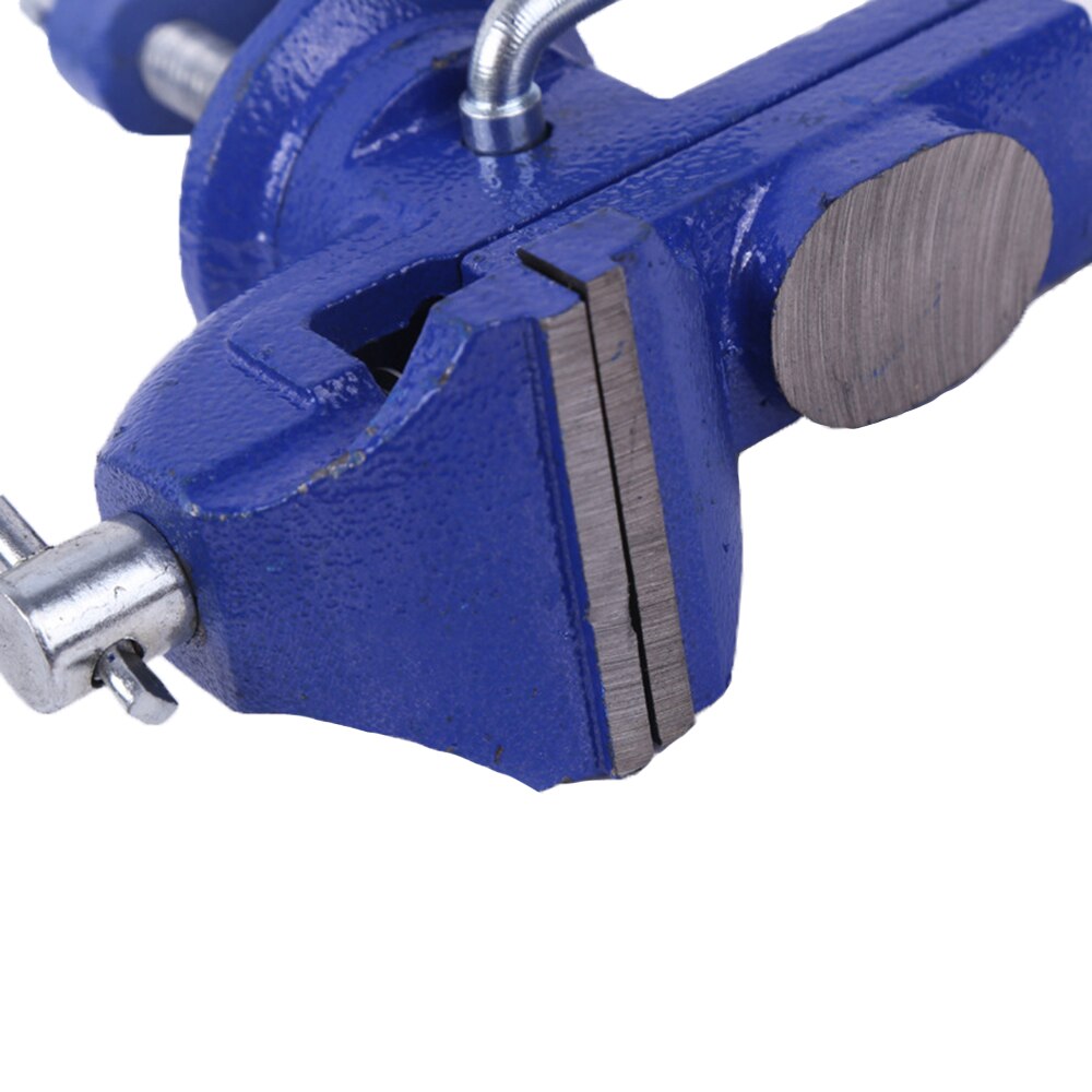 KKMOON Cast Iron Table Top Clamp Press Vice Light Duty Mechanic Clamp-on Table Vise 360 Degree Swivel Base with Anvil