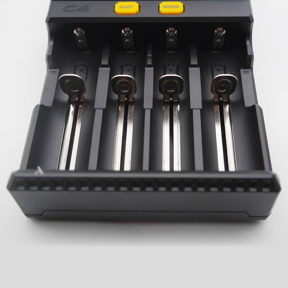 Miboxer  c4-v4 lcd smart batteriladdare li-ion imr icr lifepo 4 18650 14500 26650 21700 aaa batterier universalladdare