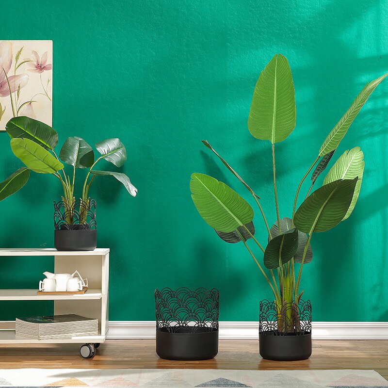 Iron Golden Flower Pot Multi-Living Room Balcony Pot Epipremnum Aureum Small Number Personality Flower Pot of Bowl Lotu