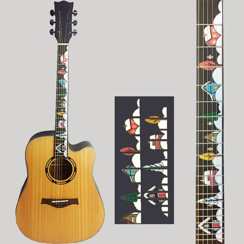Guitar Fretboard Decals Inlay Sticker Guitar Neck Headstock Guitarra Bass Ukulele Thin Sticker Guitarra Accessories