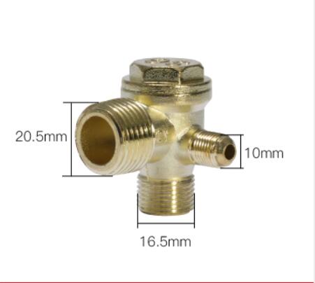 1/8 "3/8" 1/2 "9X10X13X14X16X19X20Mm M/F Draad Air Compressor Fittings Buitendraad Terugslagklep 1/8" Female X 3/8 "Man X 1/2" Mannelijke: Bruin
