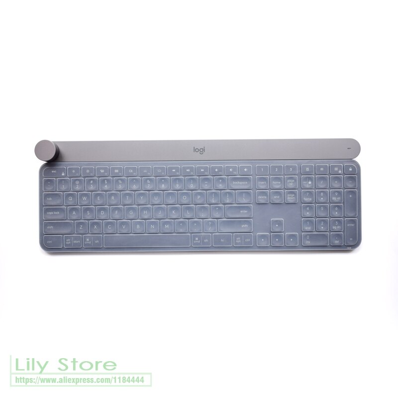 For Logitech Craft Wireless Keyboard Mechanical Keyboard Protector Skin Film Game Office Desktop Keyboard Anti Dust Cover: clear