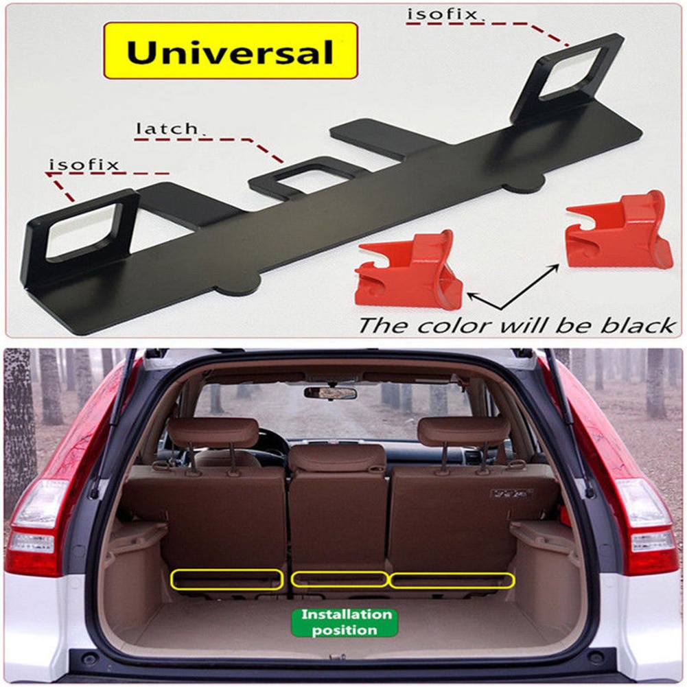 Portón trasero para cinturón ISOFIX Latch Compact Bracket Universal accesorio de guía de coche conector para SUV asiento de seguridad infantil automotriz