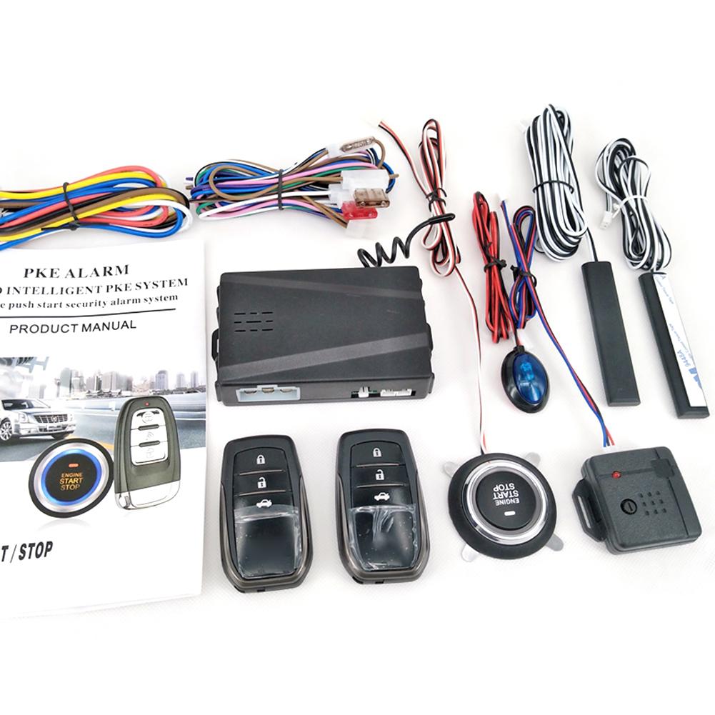 Sistema de entrada sin llave para coche SUV, 12V, sistema de alarma de arranque del motor, sistema de arranque de un botón, accesorios de parada de arranque remoto