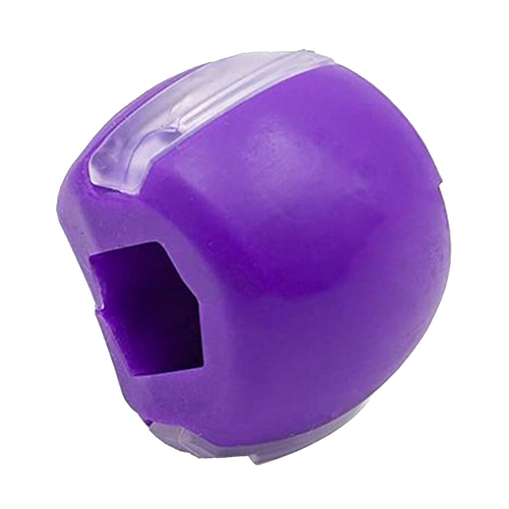Jawline Exercise Ball Chin Slimming Fitness Jawline Neck Face Toning Facial Toner Hands Free Workout Jaw Exercise Ball: purple