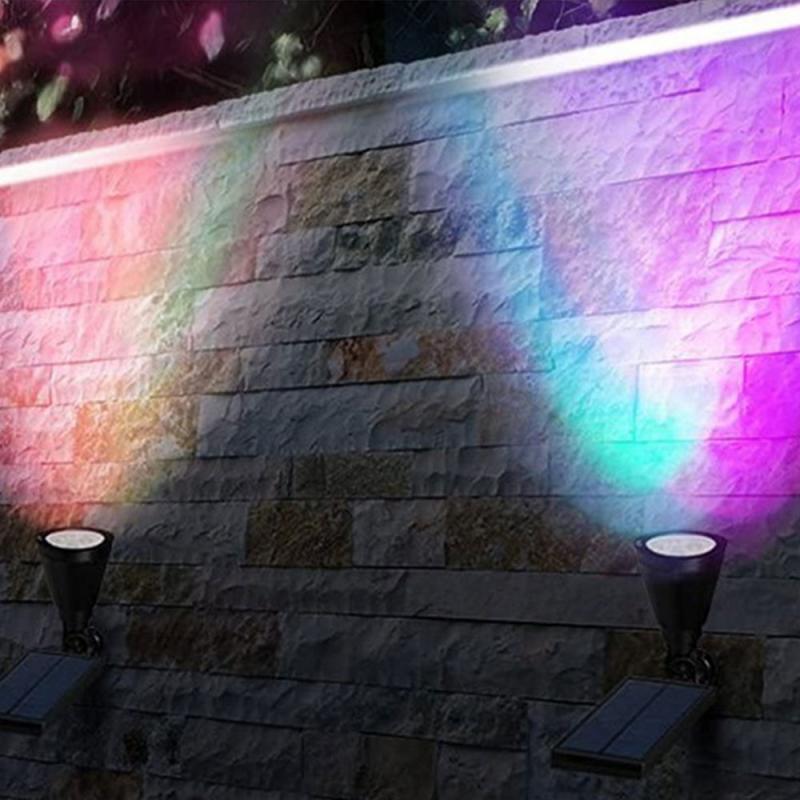 4 Lamp Bead Solar Spotlight Waterproof Landscape Ground Plug Light Outdoor Lawn Lamp Control Garden Lighting Courtyard Wall Lamp