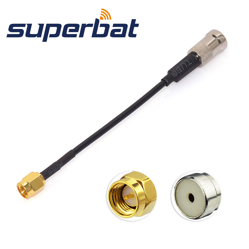 Superbat Dab Dab + Fm Am Auto Digitale Radio Antenne Converter Iso Naar Sma Adapter Kabel 10Cm Voor Auto DA0
