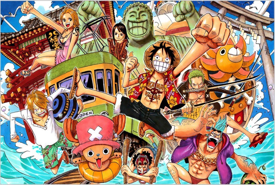 One Piece Jigsaw Puzzle 5000 Pieces Oversized Edition 1000 Block Super Difficult Adult 10000 Pieces Intellectual Difficult: Straw Hat 8 Wood 1000 Pieces Send Large Poster