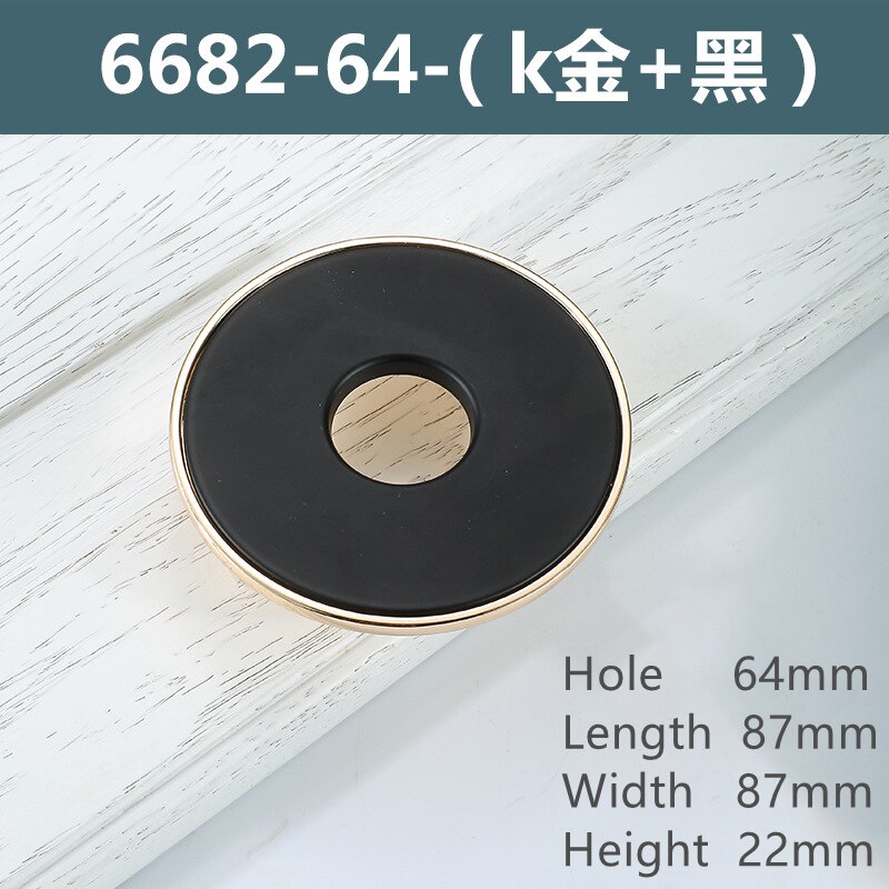 Moderne Eenvoudige Halfronde Kast Deurgrepen Garderobe Badkamer Kast Lade Knoppen En Trekt Furniture Hardware: YELLOW