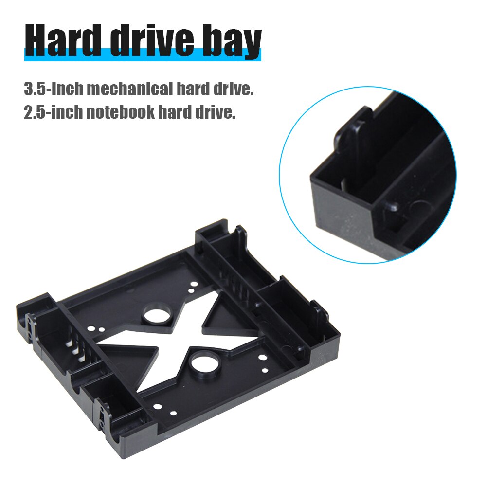 5.25 Optische Drive Locatie 3.5-Inch Naar 2.5-Inch Ssd Hdd Montage Fan Adapter Bracket Dock Harde Schijf beugel Voor Pc Case Shell