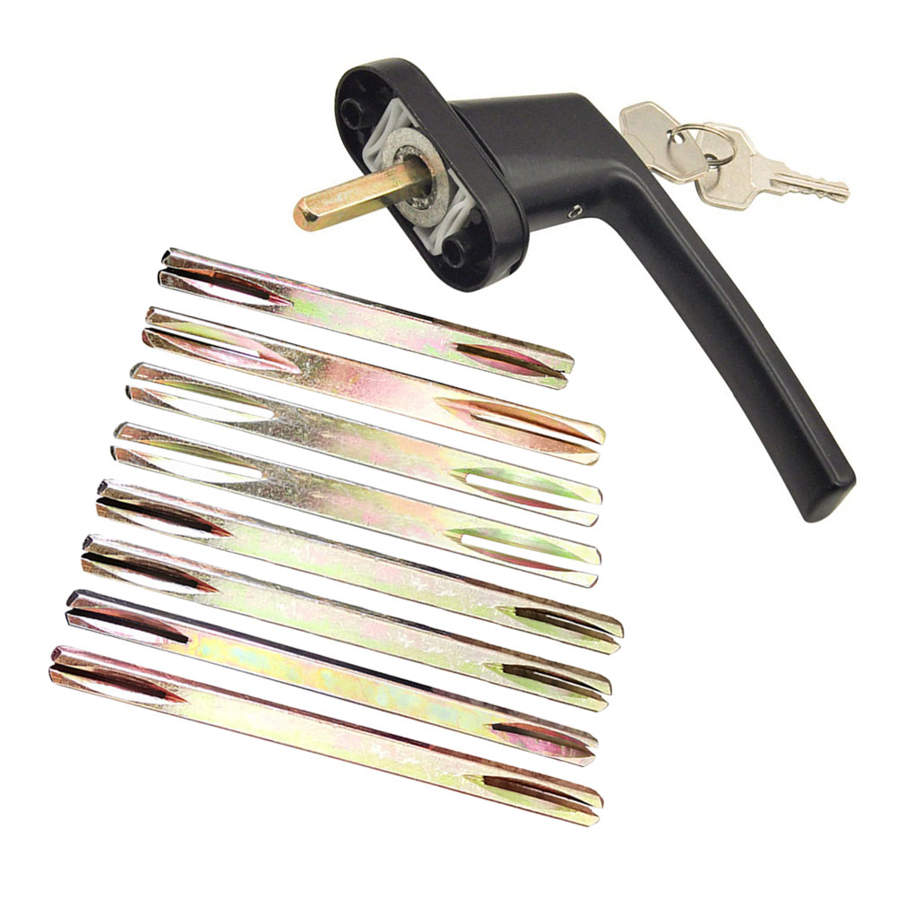 85-130 mm vierkante spindel 8 mm gegalvaniseerde deur raamgreep ijzeren vierkante pin houdt stevig de deurgrepen vast