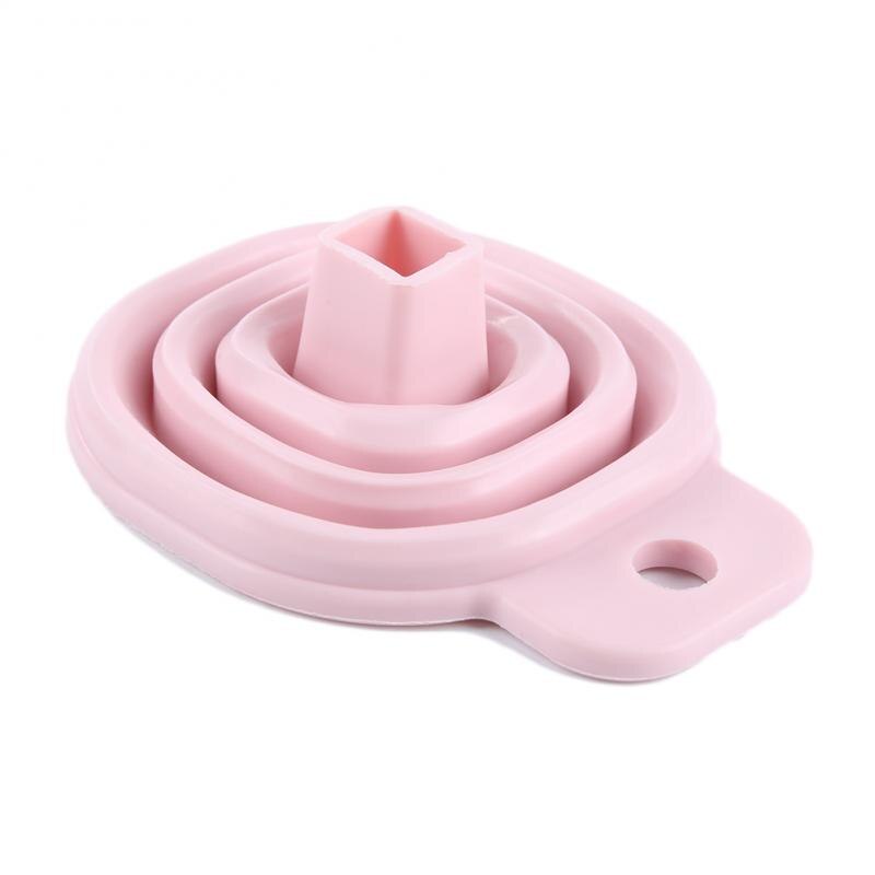 1/2 Pcs Mini Opvouwbare Trechter Silicone Inklapbare Trechter Opvouwbare Draagbare Trechters Anti-Spill Lange Hals Trechter Keuken Gereedschap