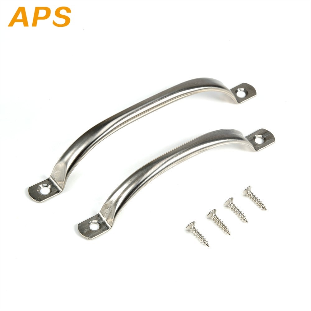 Tiradores de puerta de acero inoxidable, pomo de armario, cajones plateados, perillas de armario de cocina, 63mm, 79mm, 104mm, 125mm, estilo antiguo, 2 uds.