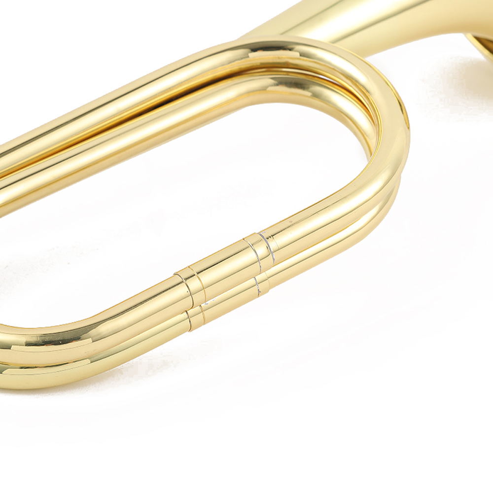 310mm Copper Bugle Retro Brass Trumpet Exquisite Practical Musical Instrument for School Students Practice small